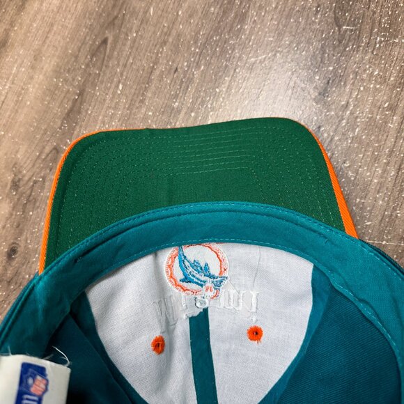 Vintage Miami Dolphins Snapback Adjustable Hat Cap 90's Team NFL Football - Picture 6 of 8